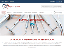 Tablet Screenshot of bnbsurgical.com